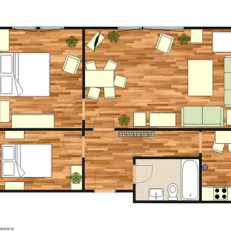 Appartamento Kuenstler 3 Kueche Bad Zentrale Lage
